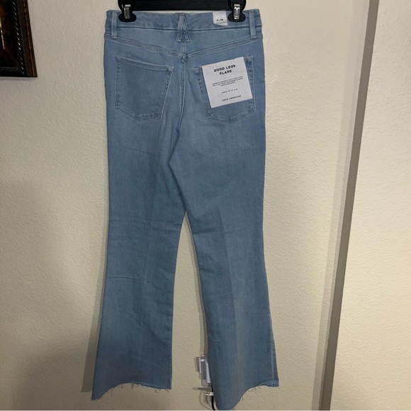 Good American Good Legs Flare Jeans Size 6/28 New With Tags - Picture 6 of 10